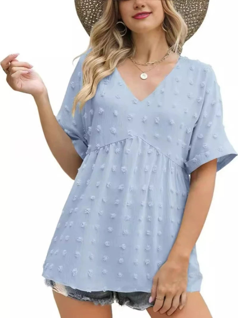ZARA Stand Collar Loose Short Sleeve Long Tunic